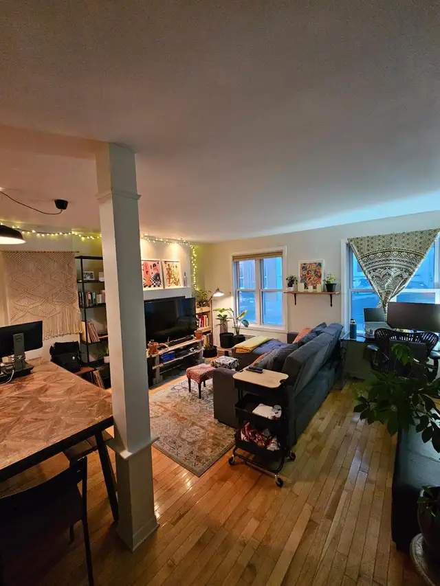 Magnifique 3-1/2 semi-meublé Saint-Jean-Baptiste avec terrasse