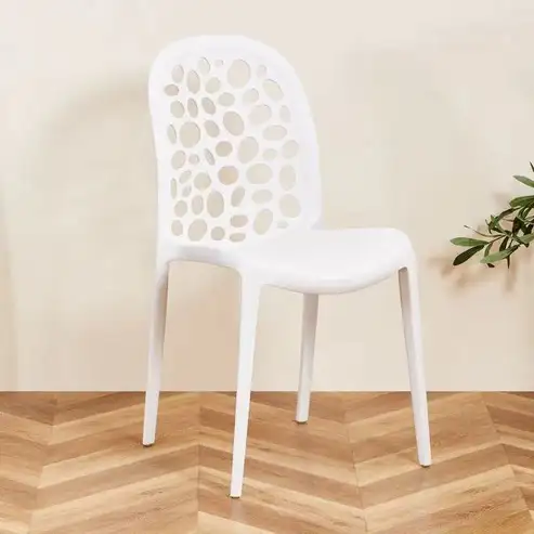 Brand New Stackable Modern Plastic Dining Chair $49 - Photo 3
