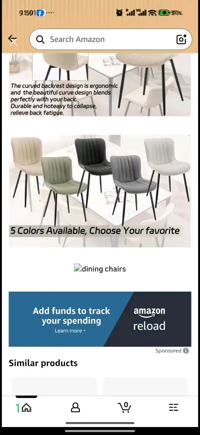 Brand New MMW Waterproof PU Leather Dining Chair Special $59 - Photo 7