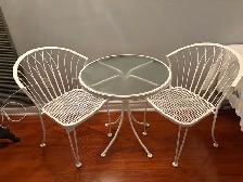 Patio set -wrought iron