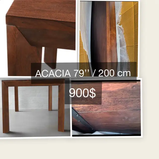 liquidation tables bois massif tabourets chaises - Photo 6