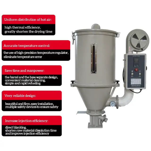 50kg Hopper Type Hot Air Dryer Plastics Dry Machine 220V 029264 - Photo 6