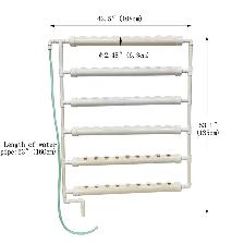 Wall-Mounted PVC Hydroponics Growing Kit 54 Plant Sites 141124 - Photo 2