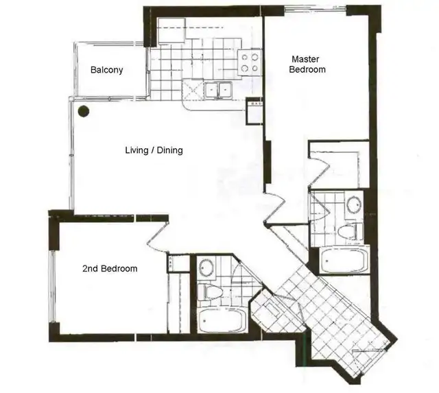 SHOWNG THURS. CORNER SUITE ~1000 Sq Ft, 2 Bed, 2 Bath, 15TH Flr - Photo 10