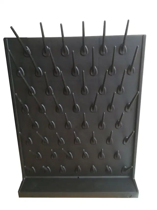 Lab Draining Rack PP 52 Pegs Black Color Drying Rack 211061 - Photo 2