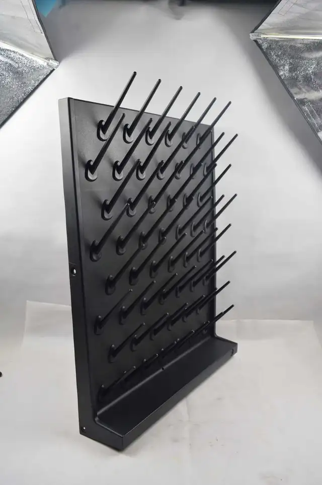 Lab Draining Rack PP 52 Pegs Black Color Drying Rack 211061 - Photo 3