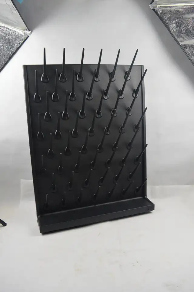Lab Draining Rack PP 52 Pegs Black Color Drying Rack 211061 - Photo 6