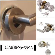 installation de serrure,poignée,barrure,serrurier (438)809-5993