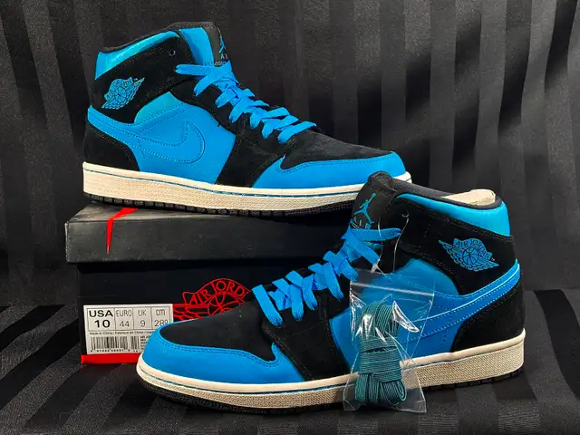 AIR JORDAN 1 MID ''DARK POWDER BLUE'' 2014