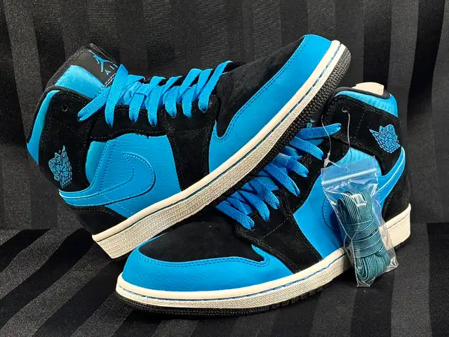 AIR JORDAN 1 MID ''DARK POWDER BLUE'' 2014 - Photo 4