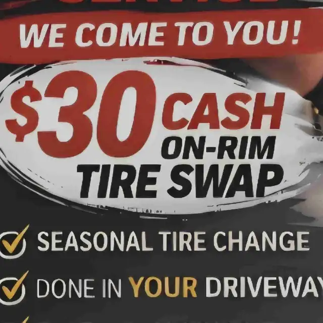 SAME DAY TIRE CHANGE SERVICE - I COME TO YOU