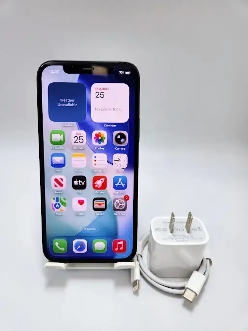 iPhone 12 64gb Black 87% 3 Months Warranty W/Charger