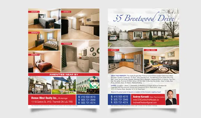 1000 Flyers 8.5x5.5 100lb Gloss Text Only $125 Free Shipping GTA - Photo 2