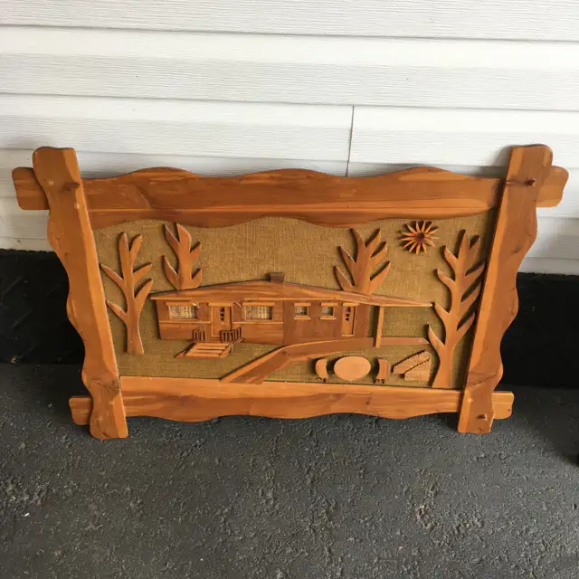 Décoration murale, en bois ‘’ La maison ‘’