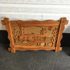 Décoration murale, en bois ‘’ La maison ‘’