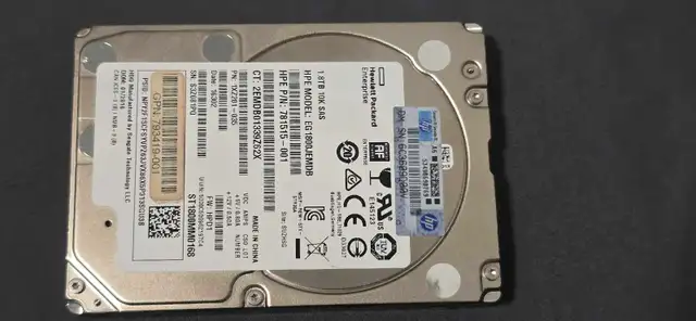 HP 1.8TB 10K SAS 2.5' HDD 781515- 001 765873 EG1800JEMDB with G8