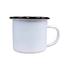 48pcs 12 oz Enamel Cup Black Sublimation Mug Heat Press 000993