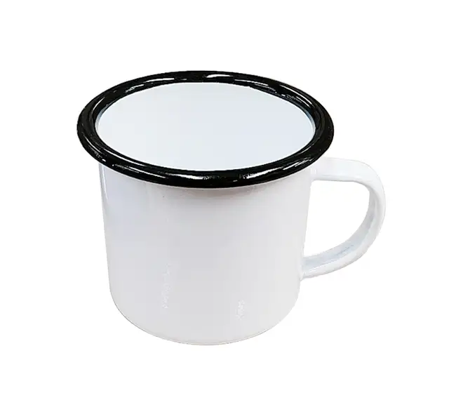 48pcs 12 oz Enamel Cup Black Sublimation Mug Heat Press 000993 - Photo 2