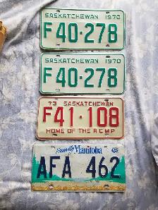 vintage automobile  plates