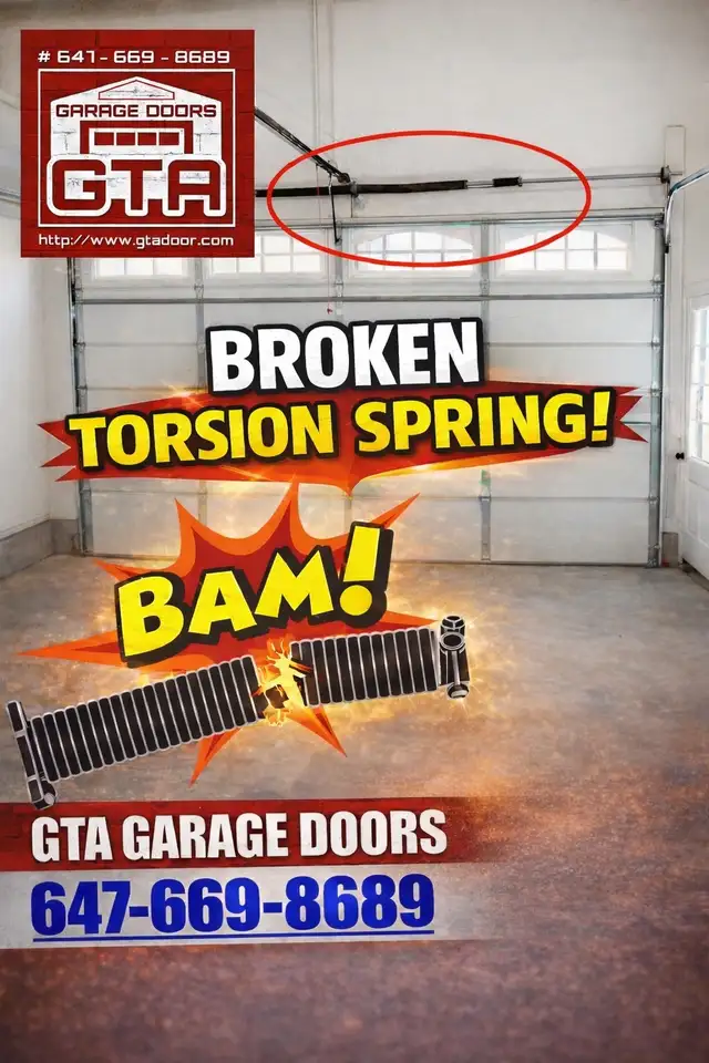 Torsion Spring Garage Door Replacement