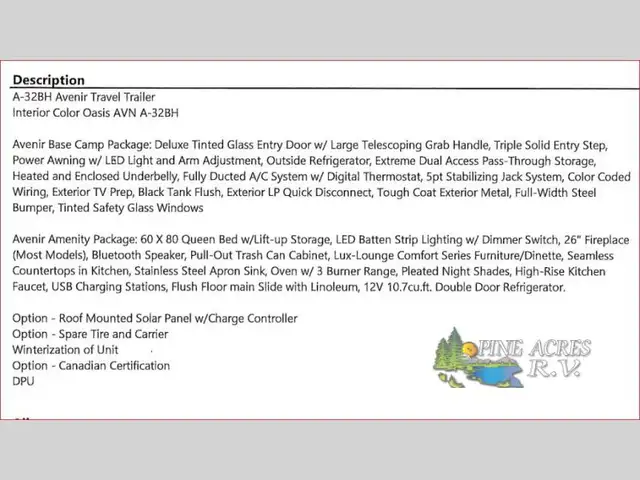 2025 Cruiser Avenir A-32BH SOLDSOLD Bunk House - Photo 49