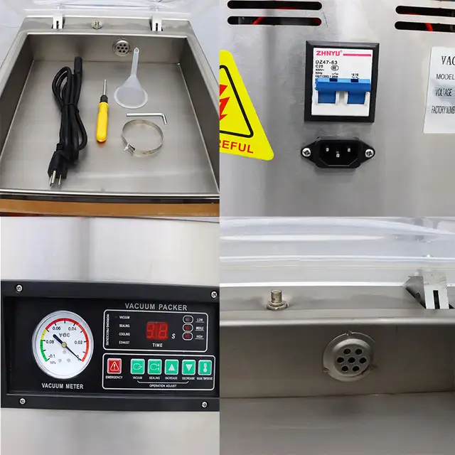 110v Vacuum Sealer Kitchen Food Chamber Package Machine 151021 - Photo 8