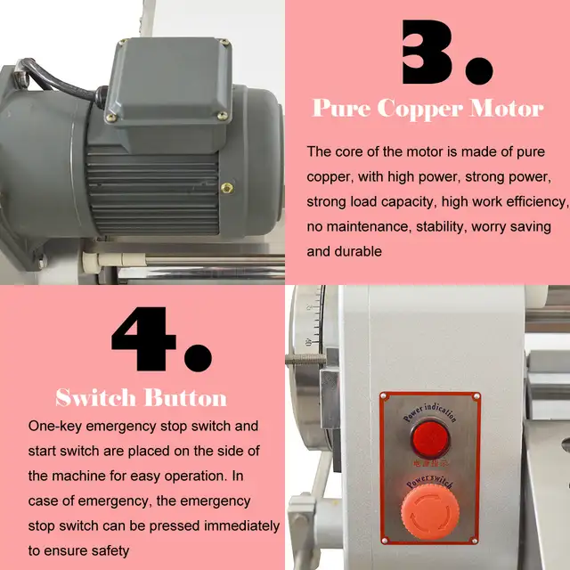 Promotion Dough Sheeter Countertop Pasta Roller Machine 056046 - Photo 6