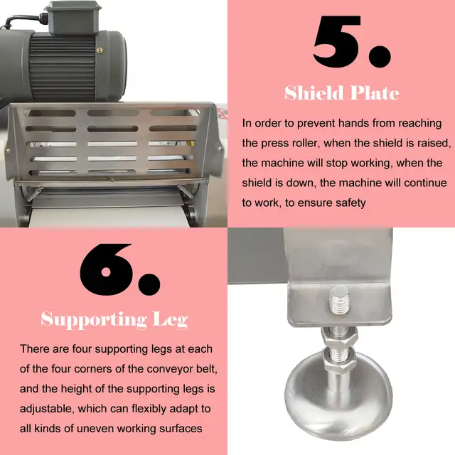 Promotion Dough Sheeter Countertop Pasta Roller Machine 056046 - Photo 7