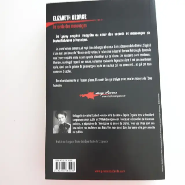 BON ROMAN NEUF D'ÉLISABETH GEORGE LA RONDE DES MENSONGES 659PAG - Photo 2