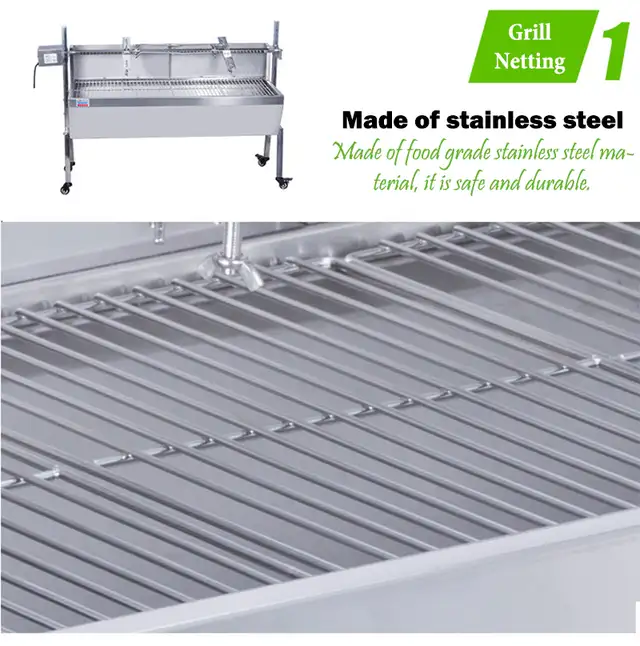 46' Stainless Steel Electric Grill Roaster BBQ Roaster 251118 - Photo 4