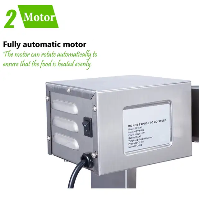 46' Stainless Steel Electric Grill Roaster BBQ Roaster 251118 - Photo 5