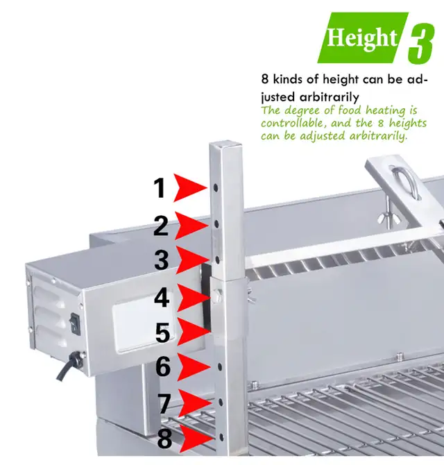 46' Stainless Steel Electric Grill Roaster BBQ Roaster 251118 - Photo 6