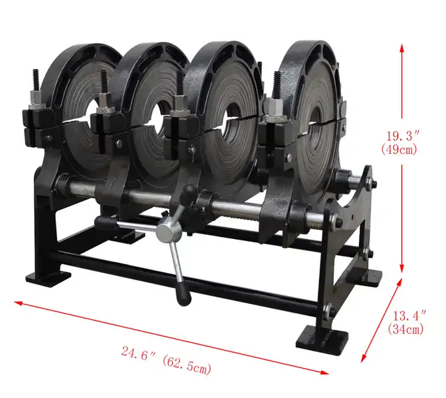 3.54-9.84' 4 Clamps Electric Tube Butt Fusion Welder 145020 - Photo 9