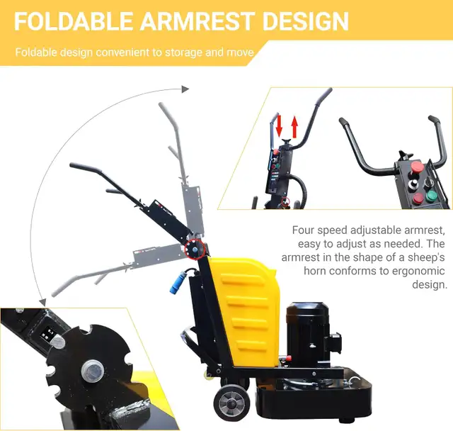 Dust-free Concrete Floor Grinder Wet and Dry Ground Sander239713 - Photo 6