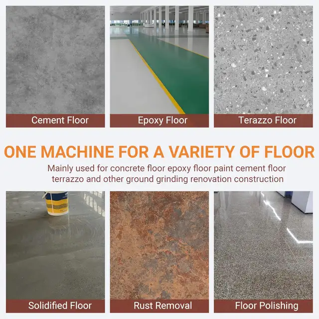 Dust-free Concrete Floor Grinder Wet and Dry Ground Sander239713 - Photo 9