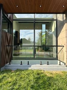 STAIR RAILING GLASS PARTITION OFFICE GLASS ENCLOSURE OFFICE DOOR