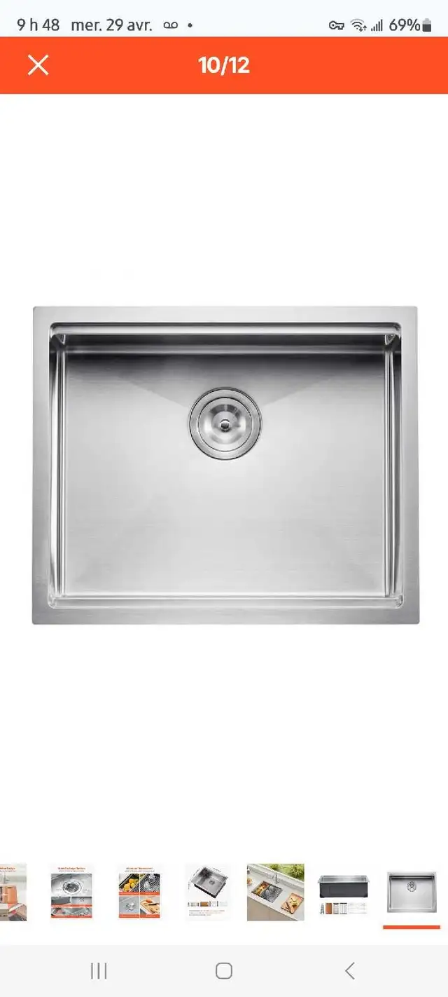 Evier encastrable 23 Pouces - Photo 4