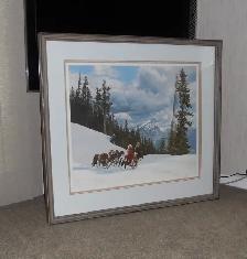 PAUL CALLE'S 'INTO THE GREAT ALONE' FRAMED SIGNED MATTETD PRINT