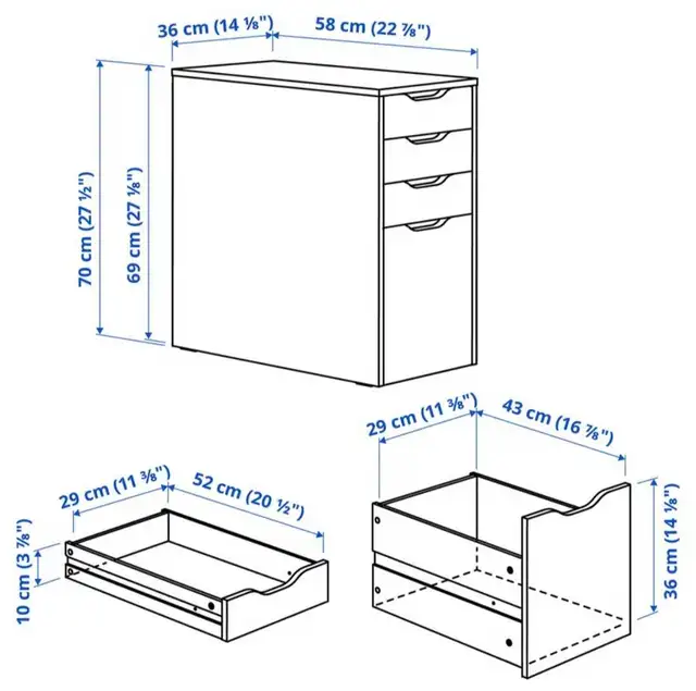 DELIVERY AVAILABLE Ikea Alex Drawer Unit / Filing Cabinet - Photo 10