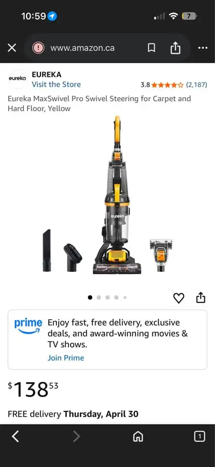 ✨ Eureka MaxSwivel Pro Upright Vacuum – Heavy-Duty Cleaning - Photo 2