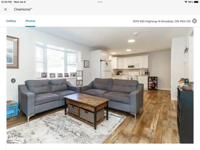 2 Bedroom Apartment near Huntsville includes Hydro/Heat/Parking