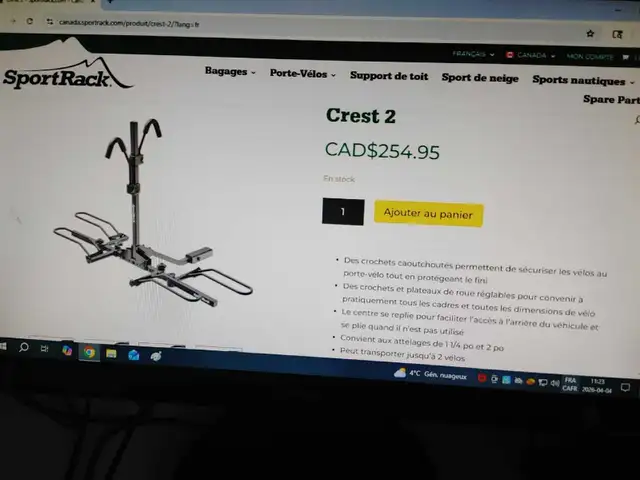 Support à vélos ' SPORTRACK ' ( avec clés et cadenas incorporé ) - Photo 7