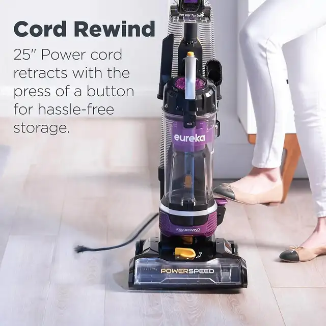 ✨ Eureka PowerSpeed Cord Rewind Pet Turbo Vacuum – Brand New! ✨ - Photo 4