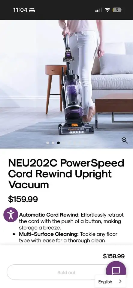 ✨ Eureka PowerSpeed Cord Rewind Pet Turbo Vacuum – Brand New! ✨ - Photo 5