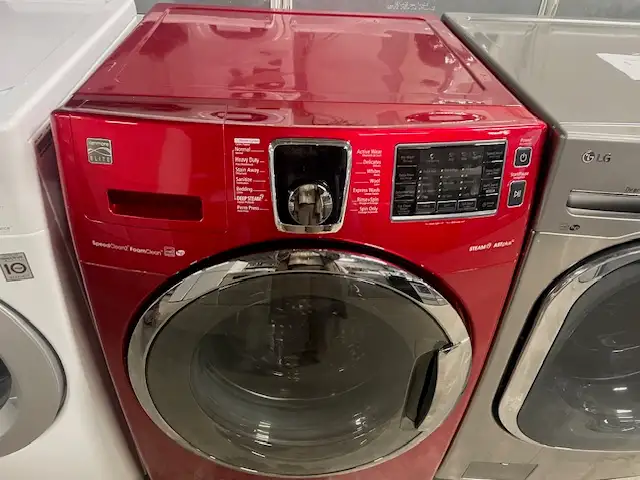 Laveuse seule frontale rouge Kenmore (remis à neuf)