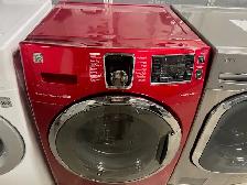 Laveuse seule frontale rouge Kenmore (remis à neuf)