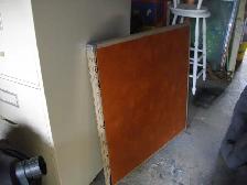 metal frame card table with folding legs