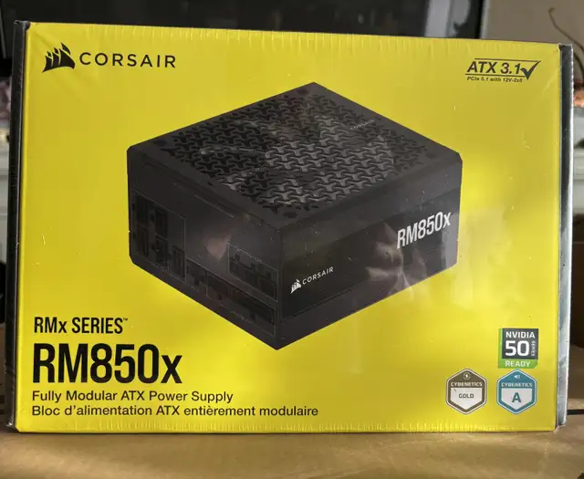 Corsair 850W Power Supply ATX 3.1 & PCIe 5.1 Brand New Sealed