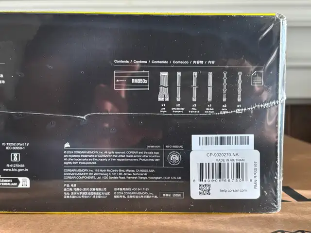 Corsair 850W Power Supply ATX 3.1 & PCIe 5.1 Brand New Sealed - Photo 2