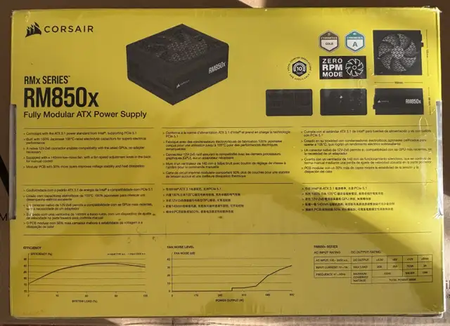 Corsair 850W Power Supply ATX 3.1 & PCIe 5.1 Brand New Sealed - Photo 3